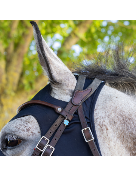 Masque Fenwick En Titane Liquide À Velcros Sans Oreilles Noir