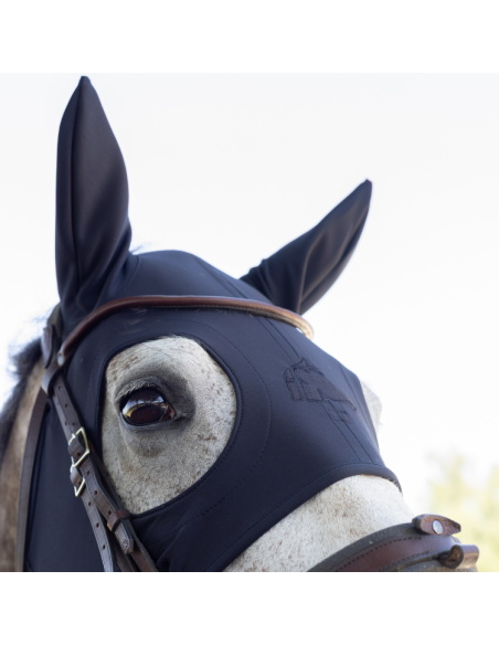 Masque Fenwick Titane Liquide À Mousquetons Avec Oreilles Noir