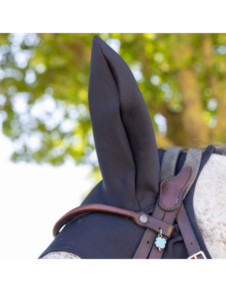 Masque Fenwick Titane Liquide À Mousquetons Avec Oreilles Noir