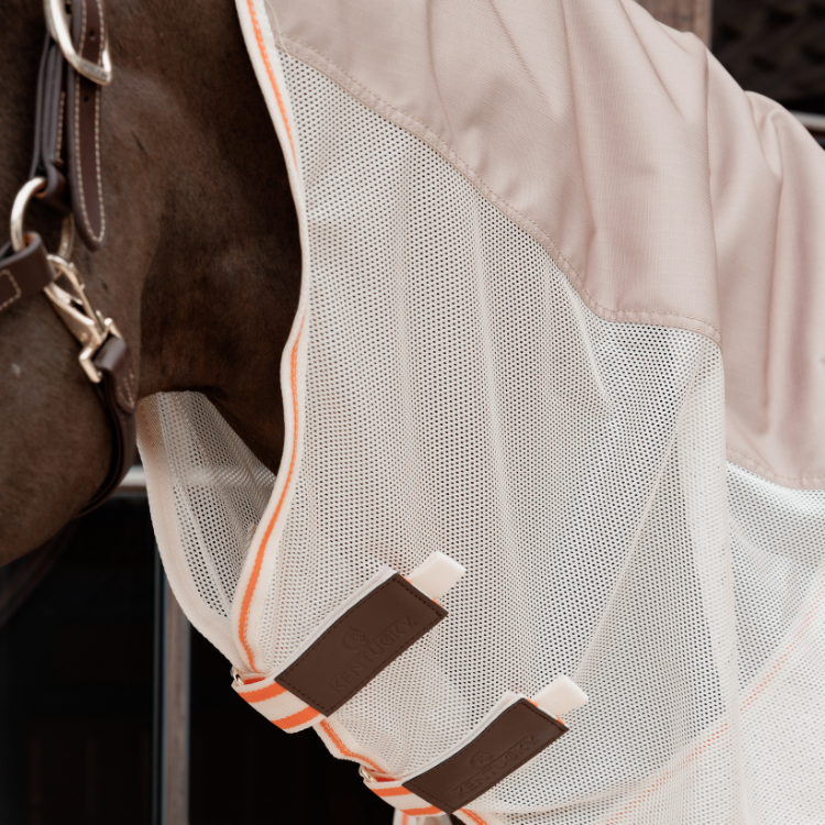 Couverture De Prairie (Turnout Rug) WHITAKER RASTRICK AIRFLOW - 6'6", Imperméable, Rouge Et Blanc