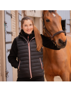 Doudoune Sans Manches Paddock Macaron Noir