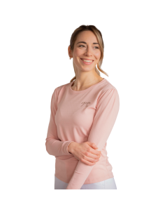 T-Shirt Pénélope Techty Honey Manches Longues Rose pâle