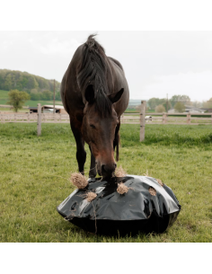 Grooming Deluxe Play & Slowfeeder Round Hay Bag 2