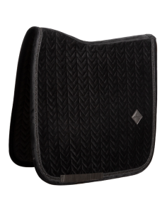 Tapis De Selle Kentucky Velvet Mini Pearls Dressage NOIR