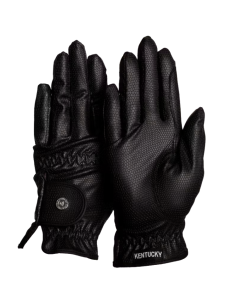 Gants D'équitation Kentucky Grip Noir