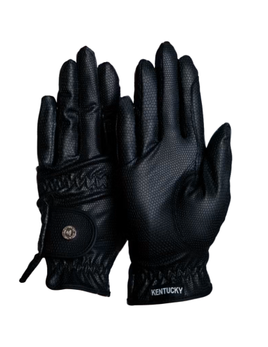 Gants D'équitation Kentucky Grip Noir