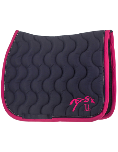 Penelope Diamond Saddle Pad Black/pink gold