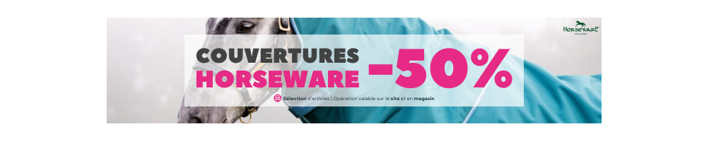 Couvertures Horseware en promotion jusqu’à -60% - West Cheval